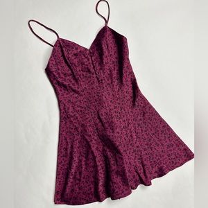 Urban Outfitters Purple Floral Mini Romper